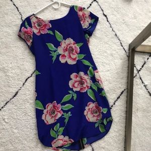 Yumi kim short sleeve floral minidress, size small